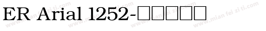 ER Arial 1252字体转换